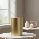 Gold Cylinder Stainless Steel Adult Urn