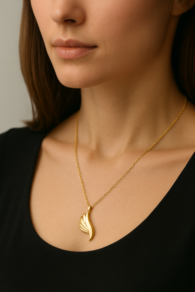 Angel Wing Gold Pendant