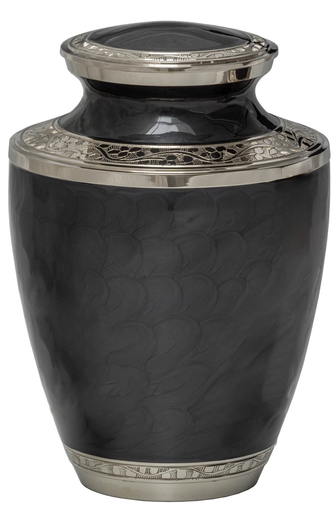 Mother of Pearl Black Brass Adult Urn